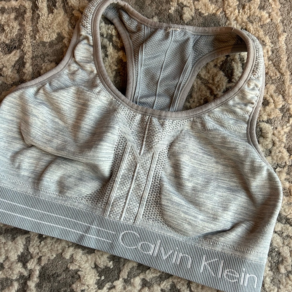 Calvin Klein Gray Sports Bra